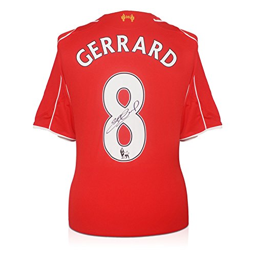 Gerrard Liverpool Autographed Football Memorabilia