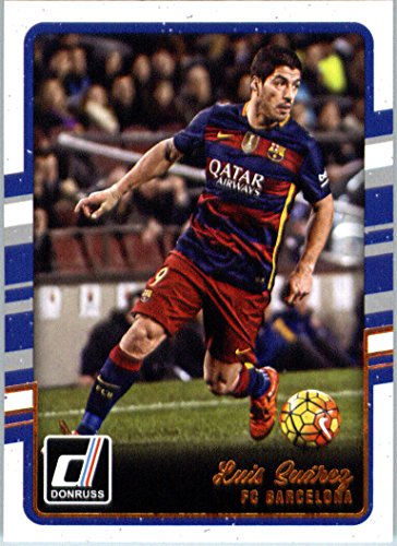 Donruss Suarez Barcelona Soccer Card