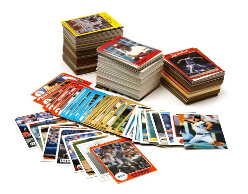 Baseball Card Collector Over Cards