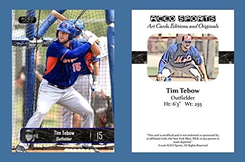 Tebow ACEO Baseball Rookie Magnetic