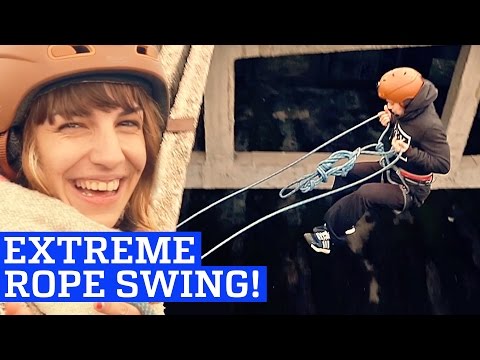 Rope Swing in Abandoned Warehouse! | PEOPLE ARE AWESOME 2017
