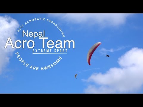 Extreme acrobatic paragliding | Nepal Acro Team | People are awesome | Extreme sports Gopro 2016
