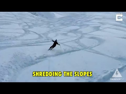 Skier vs Speedrider Race Down the Slopes | Extreme Sports