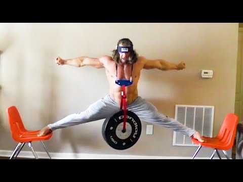 Bodybuilder Does Splits With Weights | Super Strength IRL