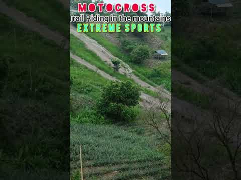 Motocross Trail Riding in the mountains, Extreme Sports