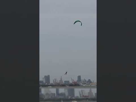 Kitesurfer gets pulled by a jet ski 😳🤯