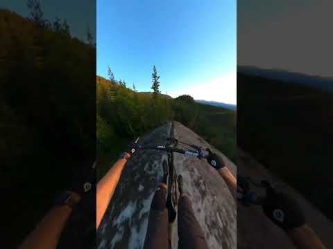 Manualing down a scenic ridge #mountainbiking #pov