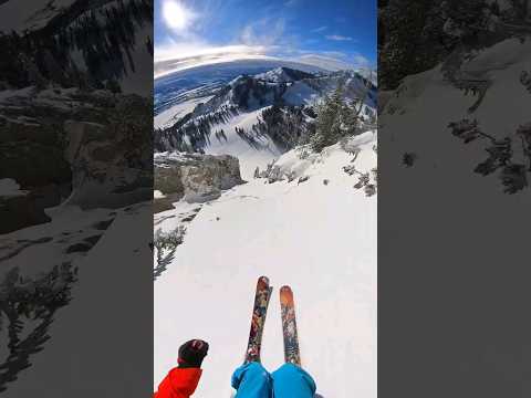 High speed couloir in Jackson hole!