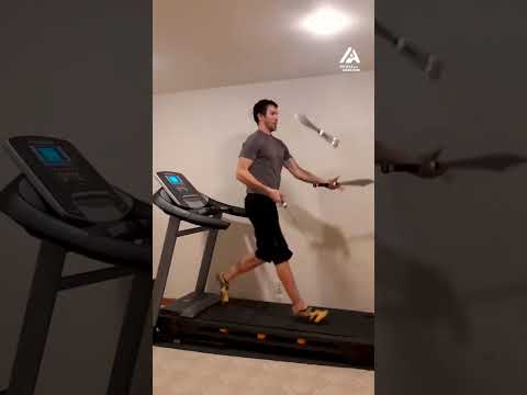 Man Juggles Knives While Running Backwards on Treadmill | People Are Awesome #extremesports