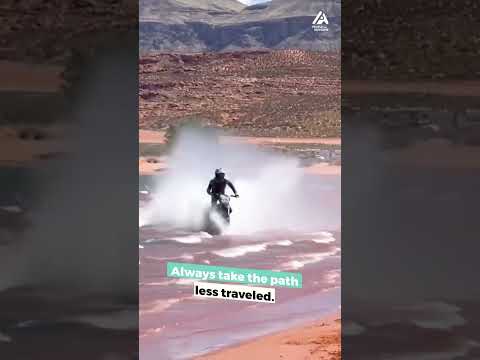 Person Rides Dirt Bike Through Water At Beach | People Are Awesome #shorts #dirtbike #extremesports