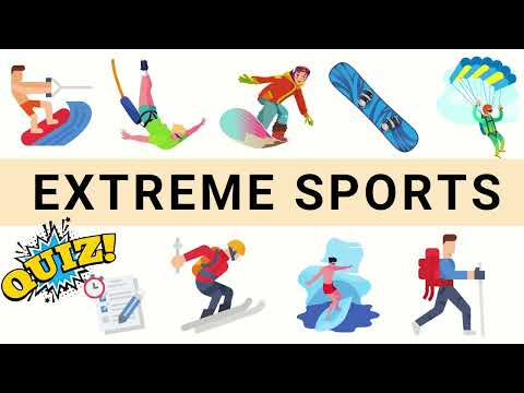 English Vocabulary Quiz | Extreme Sports in English with pictures | Learn English Vocabulary