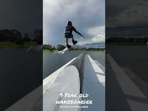 Tail grab #extremesports #grom #kids #sendit #wakeboarding #sports #cablewakeboarding #extreme