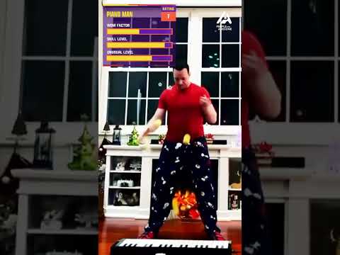 Man Plays Floor Piano With Tennis Balls | People Are Awesome #extremesports #shorts