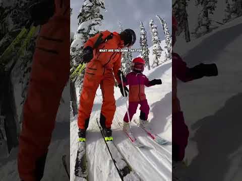 Skiing Adventure with a cute 4-year-old #skiing #fatherdaughter #cute