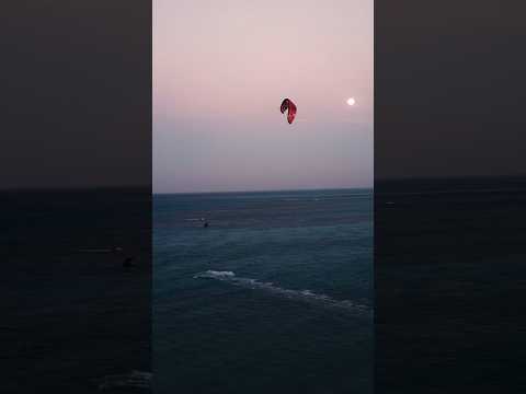 Full Moon Kite Jump 🌕🪁 #Kitesurfing #ExtremeSports #FullMoonRide