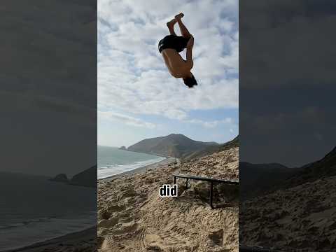 Trampoline Vs Sand Dune! #extremesports #parkour #freerunning #travel