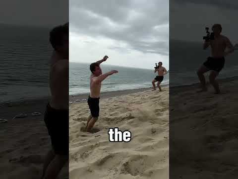 Trampoline Vs. Sand dune(Triple flips)!! #parkour #extremesports