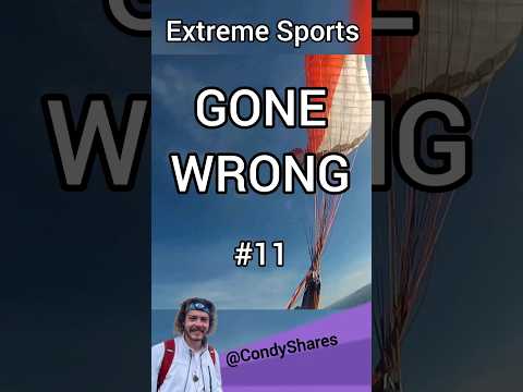 #11) Paraglider Crashes Into Lake ▪︎ Extreme Sports GONE WRONG