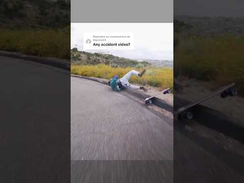 BIG longboard crash #longboard #extreme #sport #downhill #skateboard #fail #crash #insane #shorts