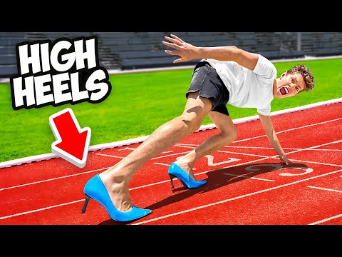 I Tried Extreme Sports In High Heels! *bad idea*